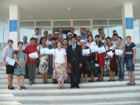 Участники тренинга семинара Мунайлинского района 2013 год